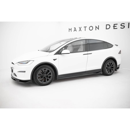 Kit carrosserie Maxton Design Tesla Model X Mk1 restylée (2021+) : lame avant, bas de caisse, lame arrière, becquet