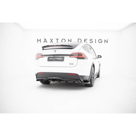 Kit carrosserie Maxton Design Tesla Model X Mk1 restylée (2021+) : lame avant, bas de caisse, lame arrière, becquet