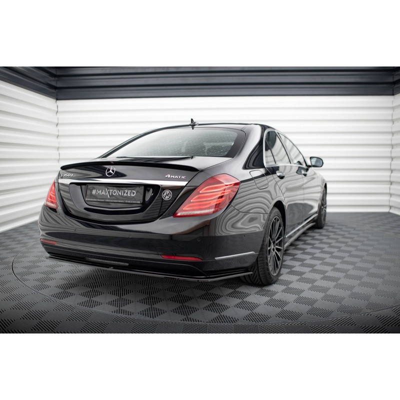 Kit carrosserie Maxton Design Mercedes-Benz Classe S W222 (2013-2017) : lame avant, bas de caisse, lame arrière, becquet