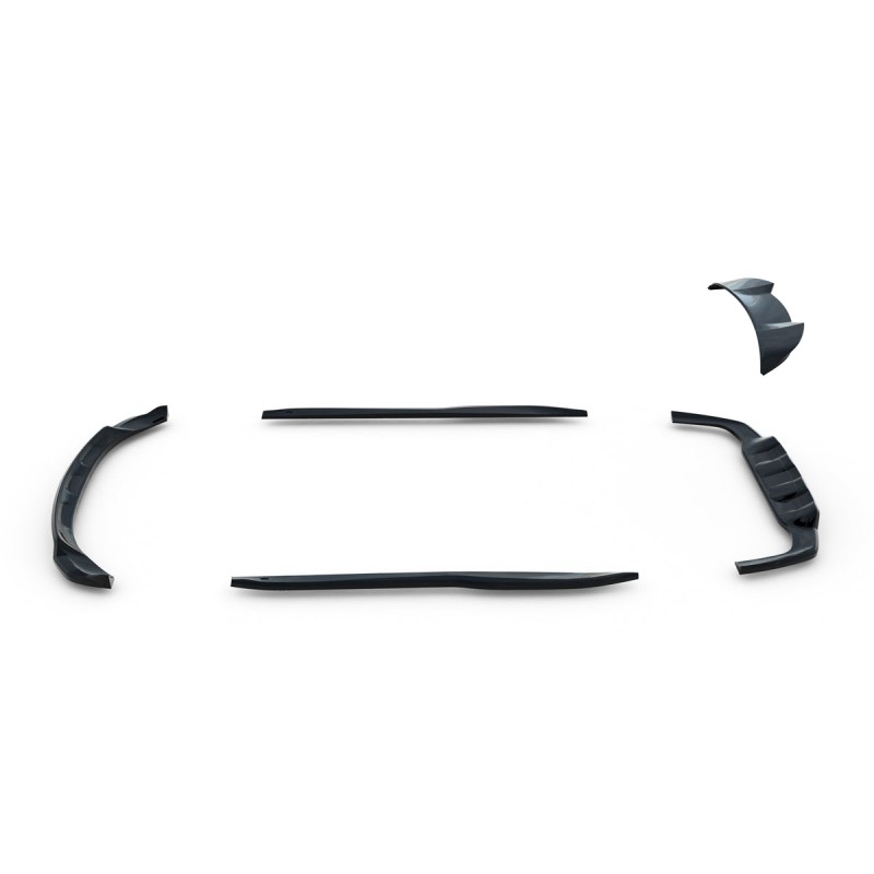 Kit carrosserie Maxton Design Mercedes-Benz GLC AMG-Line X254 (2022+) : lame avant, bas de caisse, lame arrière, becquet