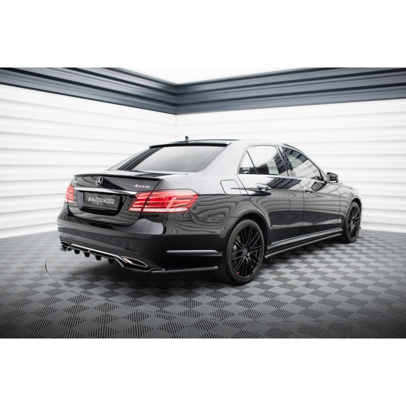Kit carrosserie Maxton Design Mercedes-Benz Classe E Berline W212 restylée (2012-2016) : lame avant, bas de caisse, lame arrière