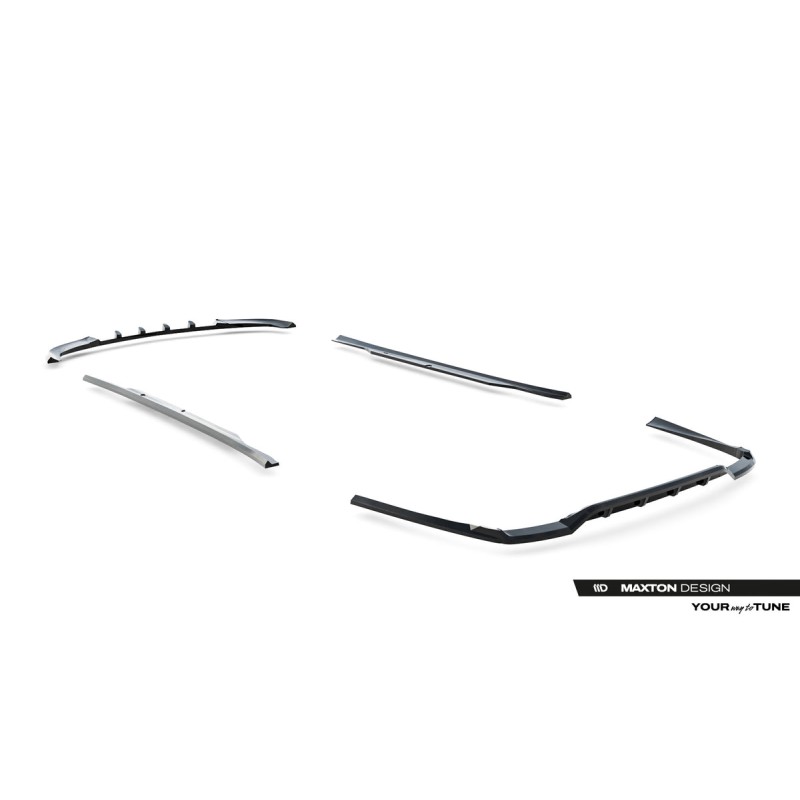 Kit carrosserie Maxton Design Mercedes-Benz Classe E Berline W212 restylée (2012-2016) : lame avant, bas de caisse, lame arrière