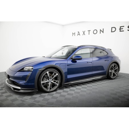 Kit carrosserie Maxton Design Porsche Taycan Cross Turismo 4S (2021-2024) : lame avant, bas de caisse, lames arrière, becquet