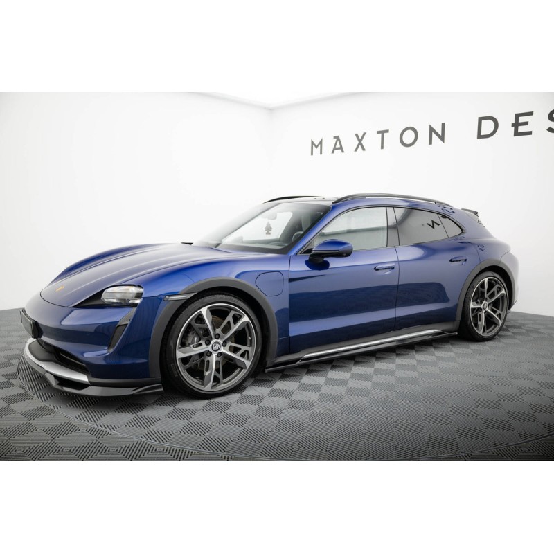 Kit carrosserie Maxton Design Porsche Taycan Cross Turismo 4S (2021-2024) : lame avant, bas de caisse, lames arrière, becquet