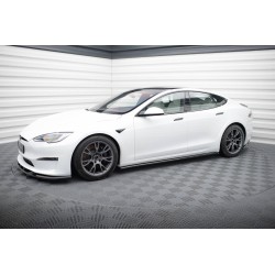 Kit carrosserie Maxton Design Tesla Model S Plaid Mk1 restylée (2021+) : lame avant, bas de caisse, lame arrière, becquet