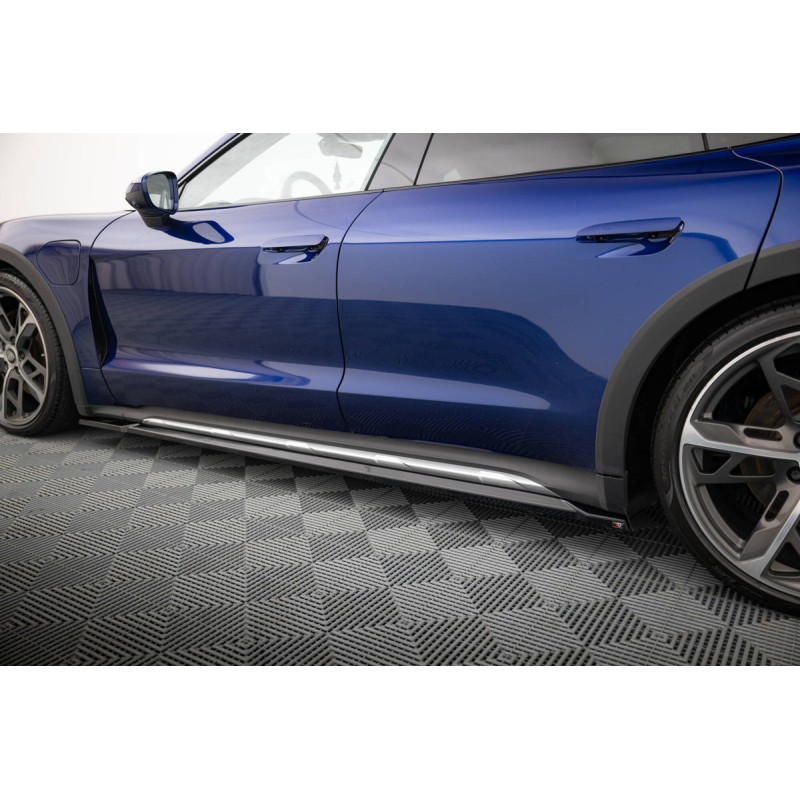 Kit carrosserie Maxton Design Porsche Taycan Cross Turismo 4S (2021-2024) : lame avant, bas de caisse, lames arrière, becquet