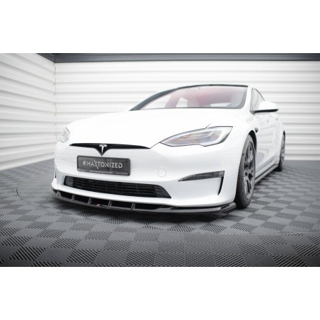 Kit carrosserie Maxton Design Tesla Model S Plaid Mk1 restylée (2021+) : lame avant, bas de caisse, lame arrière, becquet