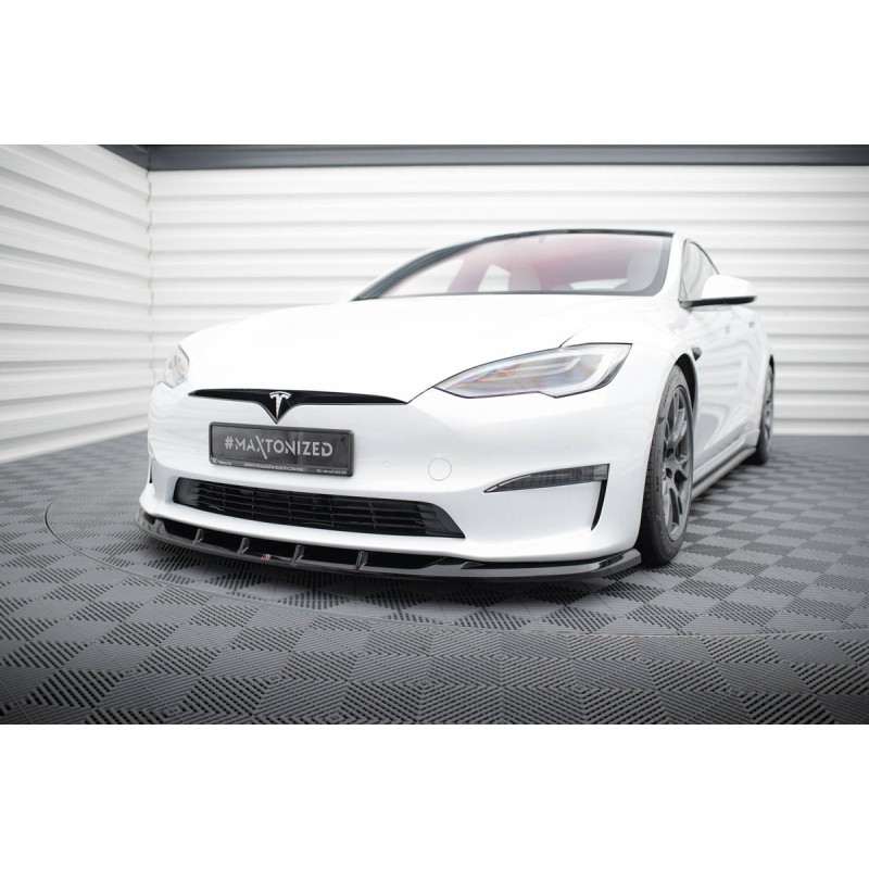Kit carrosserie Maxton Design Tesla Model S Plaid Mk1 restylée (2021+) : lame avant, bas de caisse, lame arrière, becquet