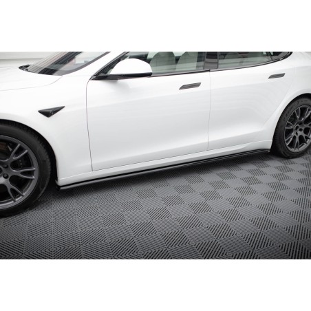 Kit carrosserie Maxton Design Tesla Model S Plaid Mk1 restylée (2021+) : lame avant, bas de caisse, lame arrière, becquet