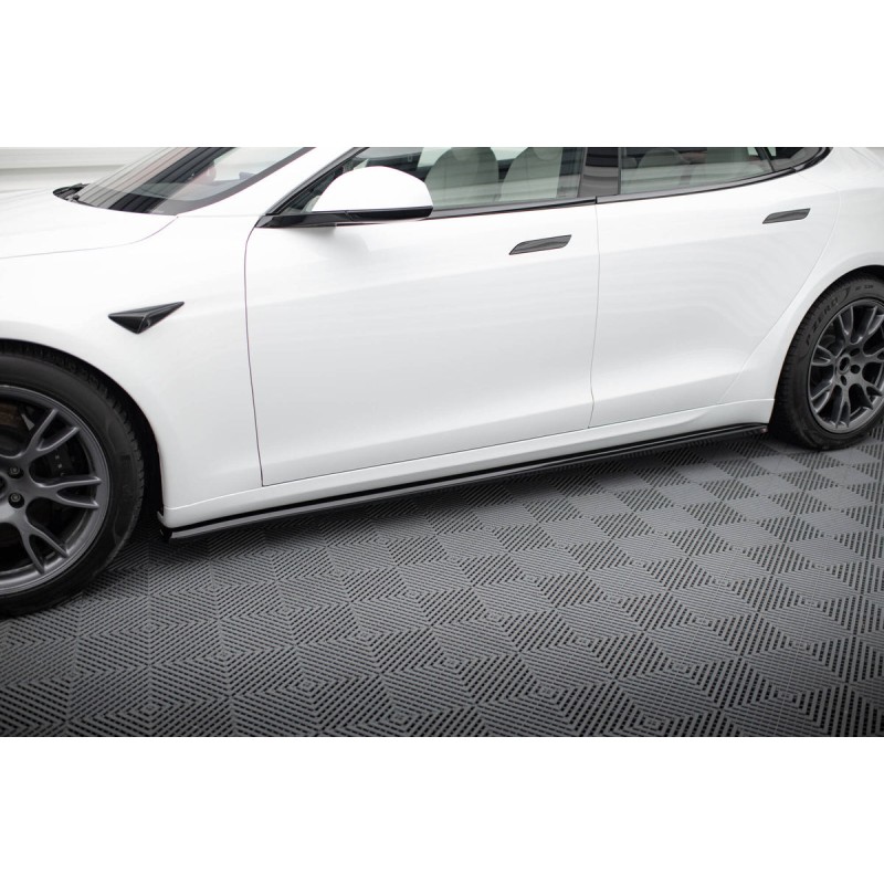 Kit carrosserie Maxton Design Tesla Model S Plaid Mk1 restylée (2021+) : lame avant, bas de caisse, lame arrière, becquet