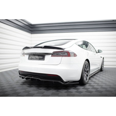 Kit carrosserie Maxton Design Tesla Model S Plaid Mk1 restylée (2021+) : lame avant, bas de caisse, lame arrière, becquet