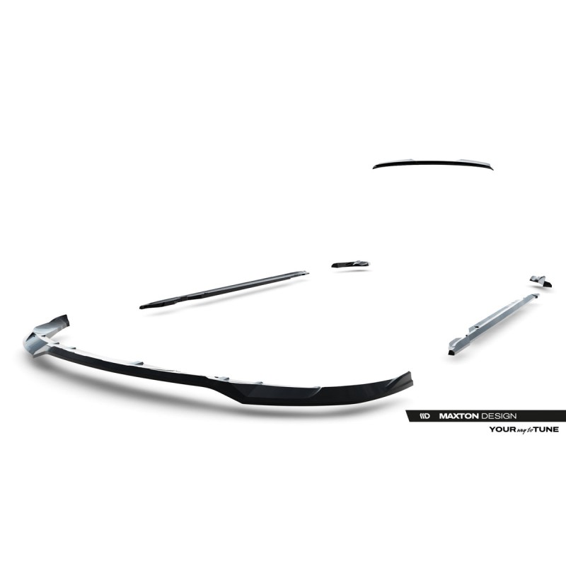 Kit carrosserie Maxton Design Porsche Taycan Cross Turismo 4S (2021-2024) : lame avant, bas de caisse, lames arrière, becquet