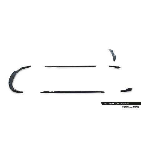 Kit carrosserie Maxton Design Porsche Taycan Cross Turismo 4S (2021-2024) : lame avant, bas de caisse, lames arrière, becquet