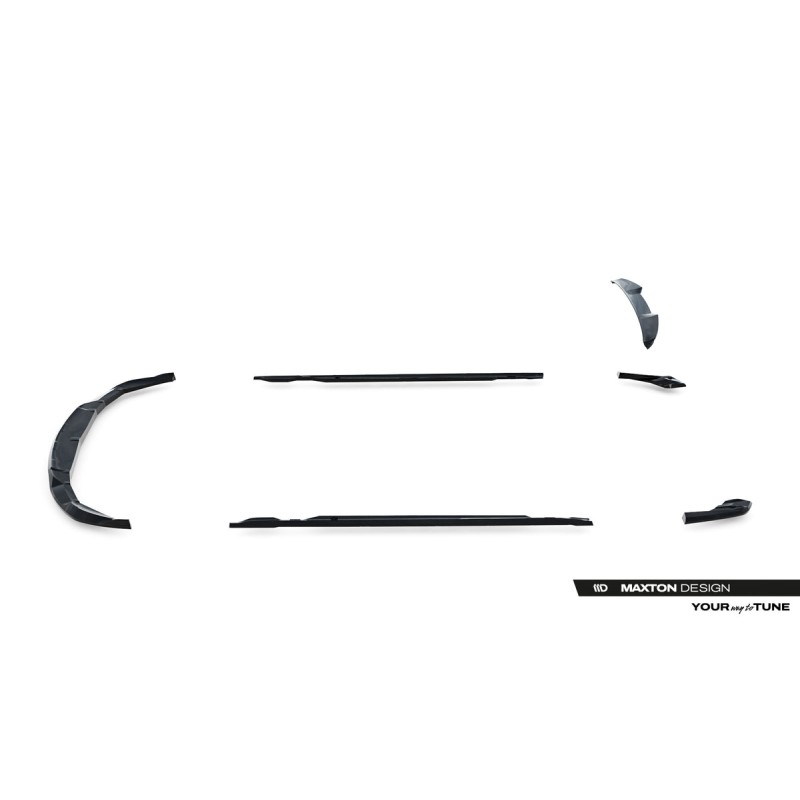 Kit carrosserie Maxton Design Porsche Taycan Cross Turismo 4S (2021-2024) : lame avant, bas de caisse, lames arrière, becquet