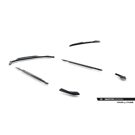 Kit carrosserie Maxton Design Porsche Taycan Cross Turismo 4S (2021-2024) : lame avant, bas de caisse, lames arrière, becquet