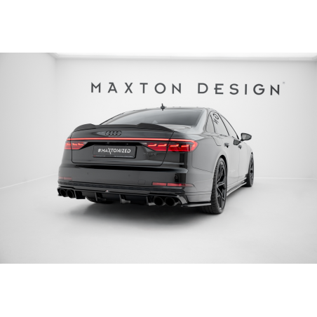Kit carrosserie Maxton Design Audi S8 D5 (2019-2021) : lame avant, bas de caisse, diffuseur arrière, lames arrière, becquet