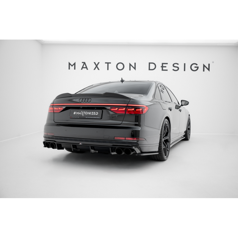 Kit carrosserie Maxton Design Audi S8 D5 (2019-2021) : lame avant, bas de caisse, diffuseur arrière, lames arrière, becquet