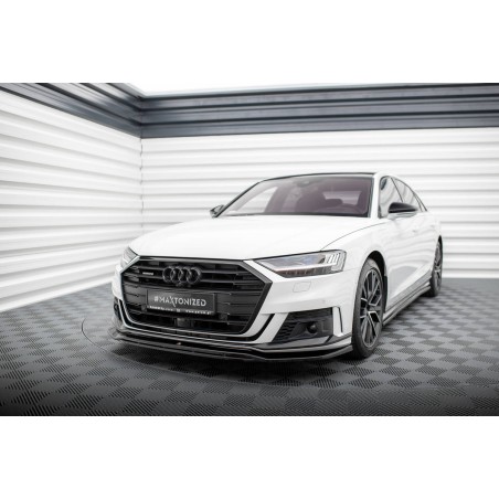 Kit carrosserie Maxton Design Audi A8 S-Line D5 (2017-2021) : lame avant, bas de caisse, lames arrière, becquet