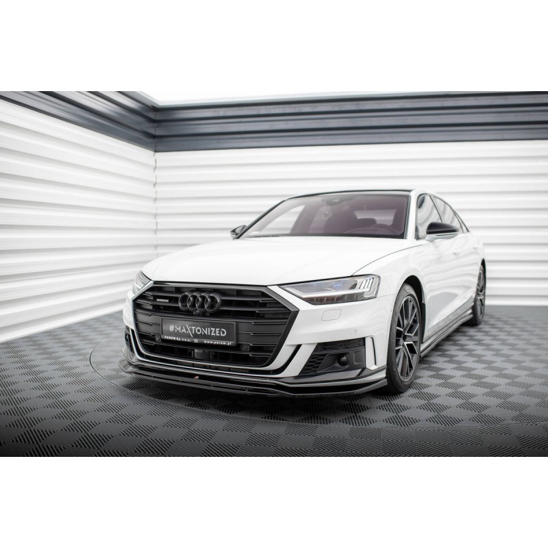 Kit carrosserie Maxton Design Audi A8 S-Line D5 (2017-2021) : lame avant, bas de caisse, lames arrière, becquet