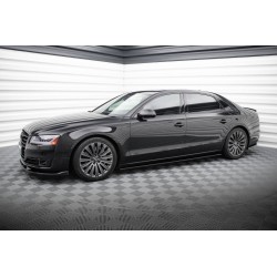 Kit carrosserie Maxton Design Audi A8 long D4 restylée (2013-2017) : lame avant, bas de caisse, lames arrière, becquet