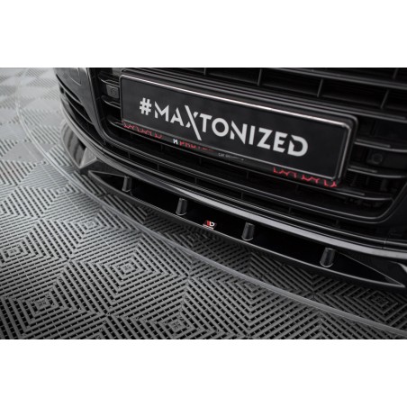 Kit carrosserie Maxton Design Audi A8 long D4 restylée (2013-2017) : lame avant, bas de caisse, lames arrière, becquet