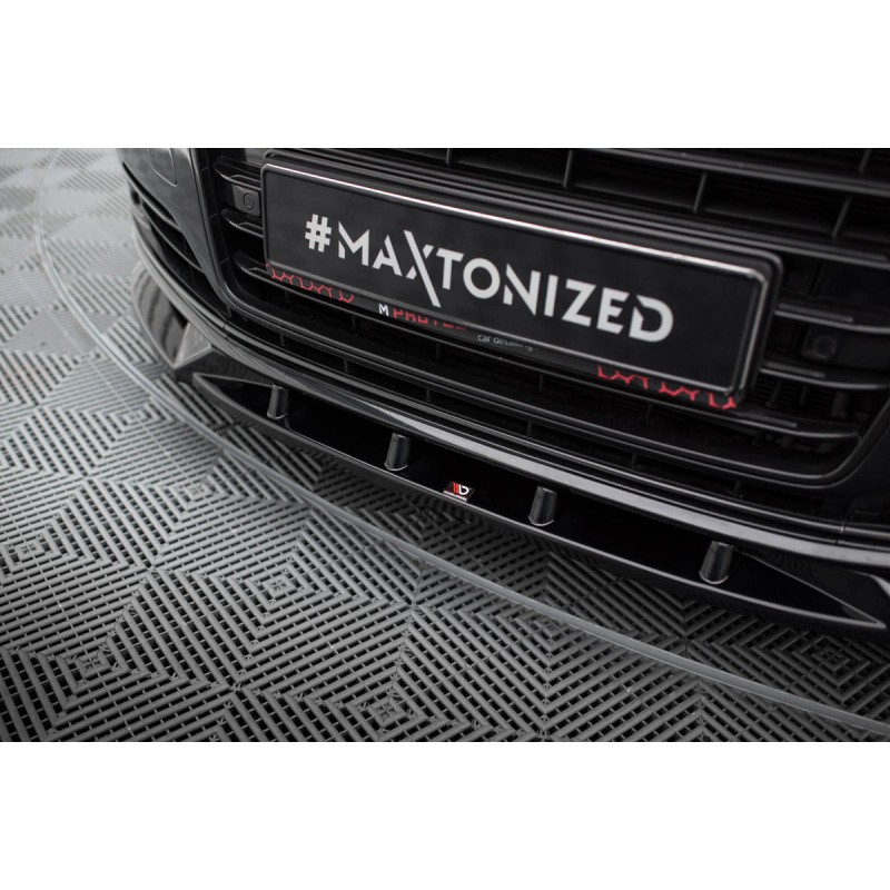 Kit carrosserie Maxton Design Audi A8 long D4 restylée (2013-2017) : lame avant, bas de caisse, lames arrière, becquet