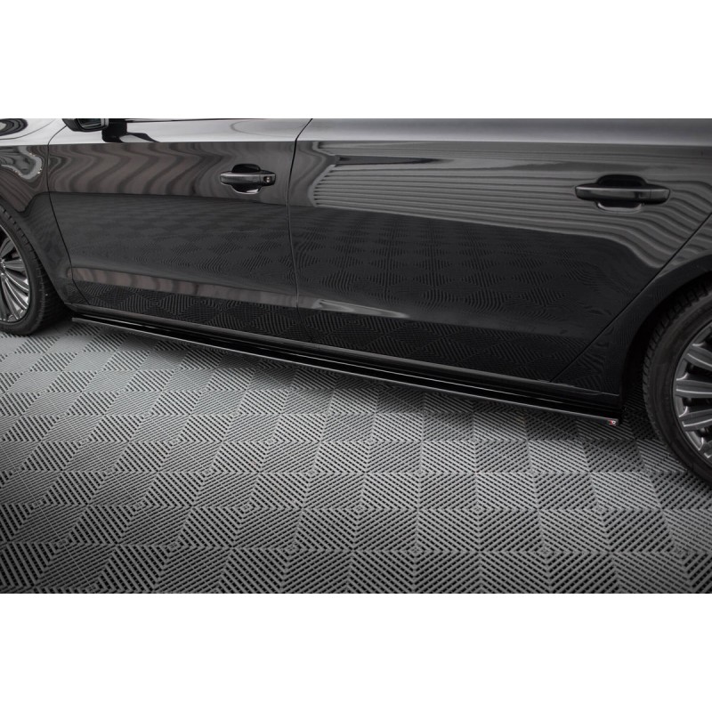 Kit carrosserie Maxton Design Audi A8 long D4 restylée (2013-2017) : lame avant, bas de caisse, lames arrière, becquet