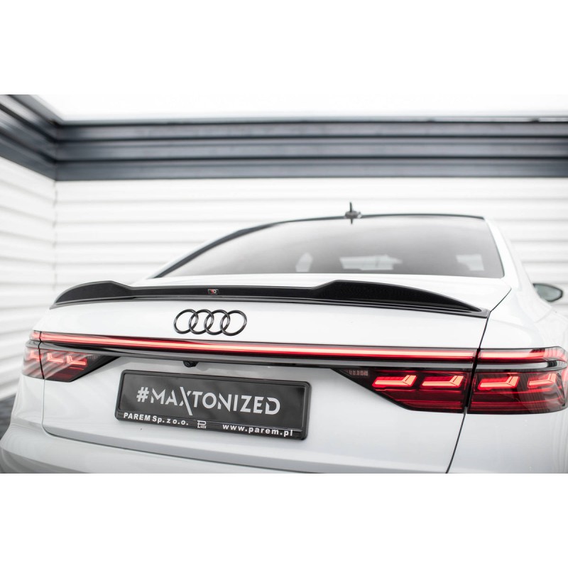 Kit carrosserie Maxton Design Audi A8 S-Line D5 (2017-2021) : lame avant, bas de caisse, lames arrière, becquet