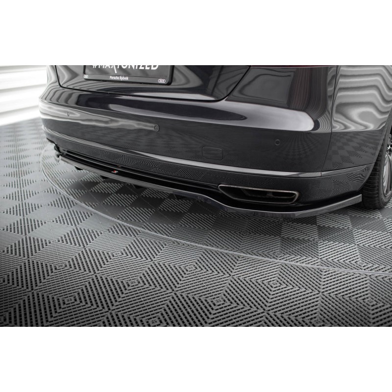 Kit carrosserie Maxton Design Audi A8 long D4 restylée (2013-2017) : lame avant, bas de caisse, lames arrière, becquet
