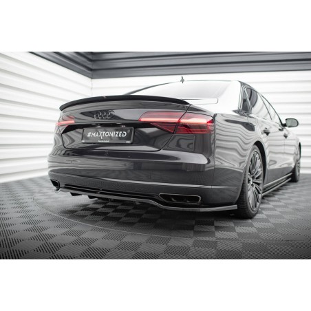 Kit carrosserie Maxton Design Audi A8 long D4 restylée (2013-2017) : lame avant, bas de caisse, lames arrière, becquet