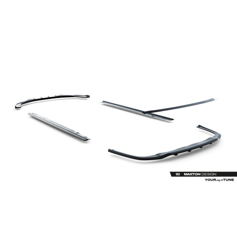 Kit carrosserie Maxton Design Audi A8 long D4 restylée (2013-2017) : lame avant, bas de caisse, lames arrière, becquet