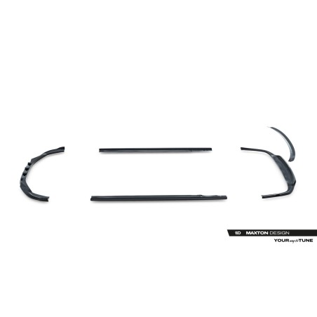 Kit carrosserie Maxton Design Audi A8 long D4 restylée (2013-2017) : lame avant, bas de caisse, lames arrière, becquet