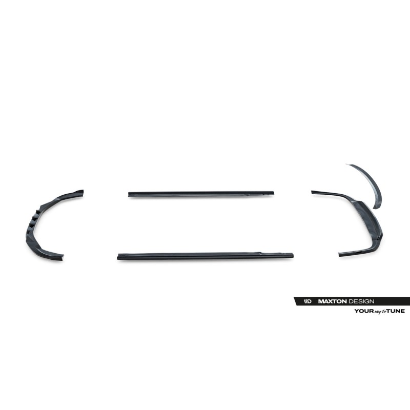 Kit carrosserie Maxton Design Audi A8 long D4 restylée (2013-2017) : lame avant, bas de caisse, lames arrière, becquet