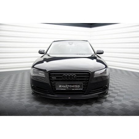 Kit carrosserie Maxton Design Audi A8 D4 (2009-2013) : lame avant, bas de caisse, lames arrière, becquet