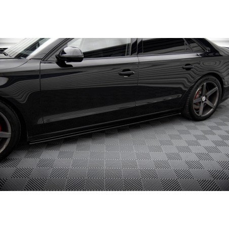 Kit carrosserie Maxton Design Audi A8 D4 (2009-2013) : lame avant, bas de caisse, lames arrière, becquet