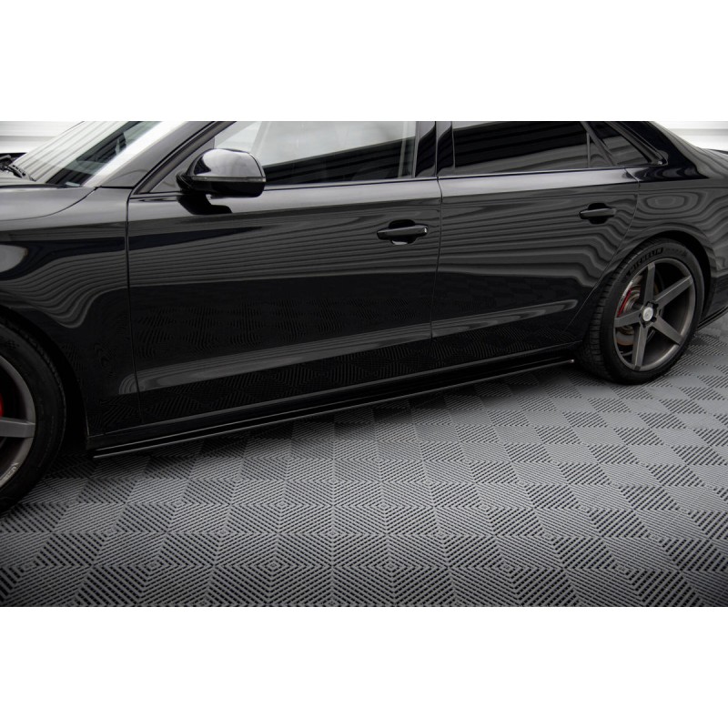 Kit carrosserie Maxton Design Audi A8 D4 (2009-2013) : lame avant, bas de caisse, lames arrière, becquet
