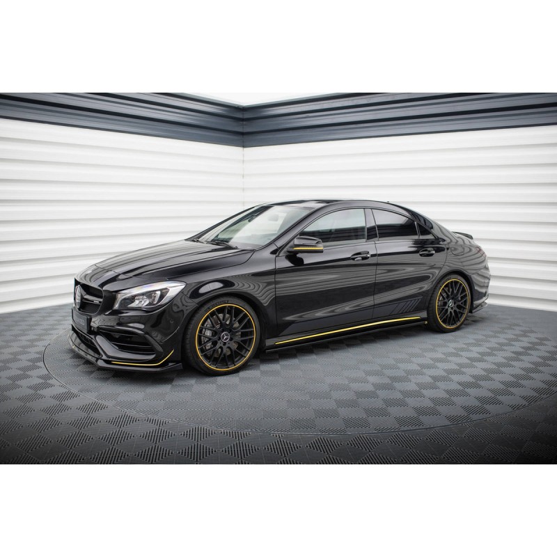 Kit carrosserie Maxton Design Mercedes-AMG CLA 45 Aero C117 restylée (2017-2019) : lame avant, bas de caisse, lame arrière