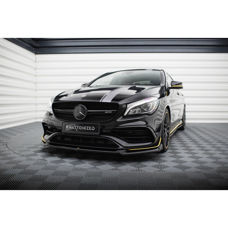 Kit carrosserie Maxton Design Mercedes-AMG CLA 45 Aero C117 restylée (2017-2019) : lame avant, bas de caisse, lame arrière