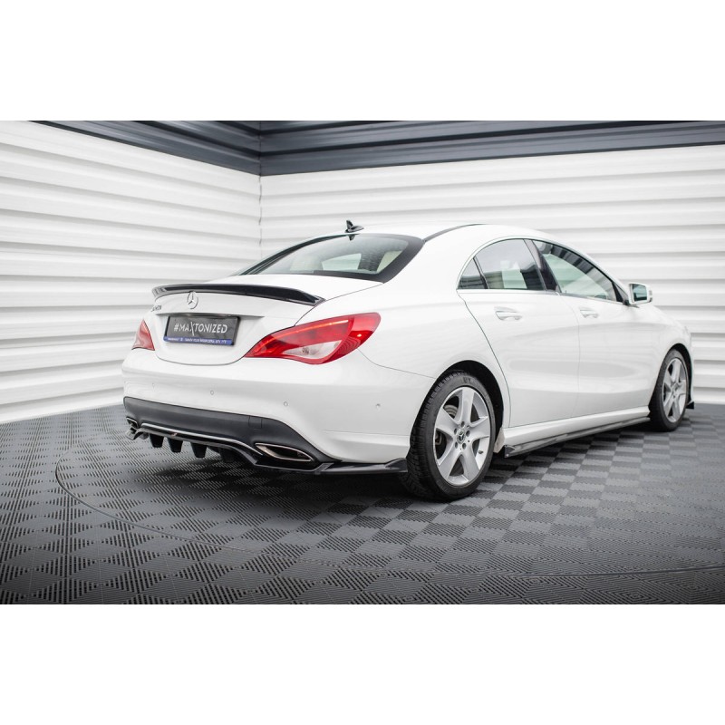 Kit carrosserie Maxton Design Mercedes-Benz CLA C117 restylée (2017-2019) : lame avant, bas de caisse, lame arrière, becquet