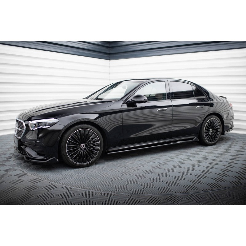 Kit carrosserie Maxton Design Mercedes-Benz Classe E AMG-Line W214 (2023+) : lame avant, bas de caisse, lame arrière, becquet