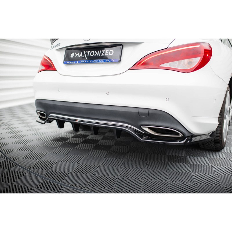 Kit carrosserie Maxton Design Mercedes-Benz CLA C117 restylée (2017-2019) : lame avant, bas de caisse, lame arrière, becquet