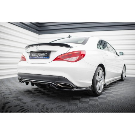 Kit carrosserie Maxton Design Mercedes-Benz CLA C117 restylée (2017-2019) : lame avant, bas de caisse, lame arrière, becquet