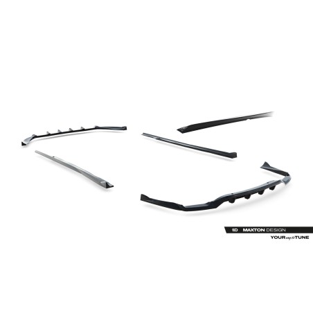 Kit carrosserie Maxton Design Mercedes-Benz CLA C117 restylée (2017-2019) : lame avant, bas de caisse, lame arrière, becquet