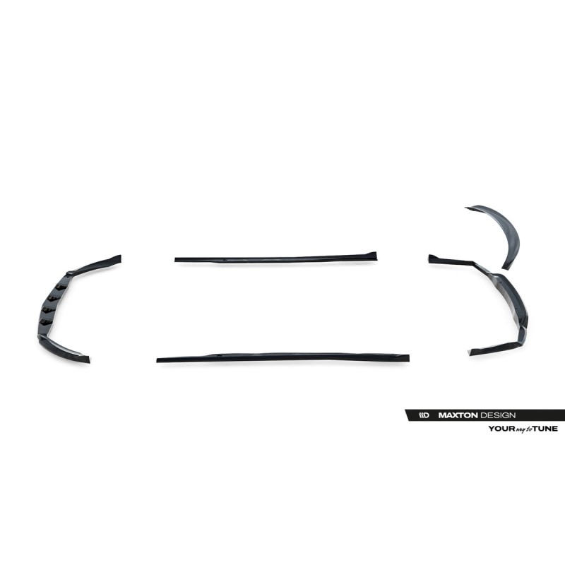 Kit carrosserie Maxton Design Mercedes-Benz CLA C117 restylée (2017-2019) : lame avant, bas de caisse, lame arrière, becquet