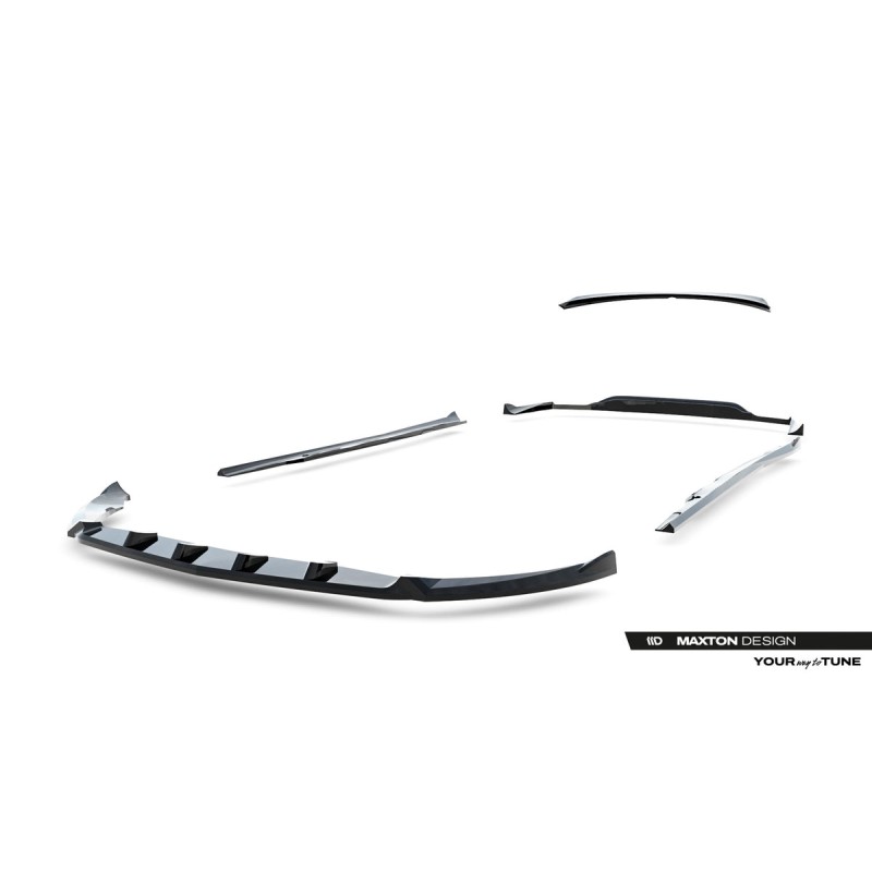 Kit carrosserie Maxton Design Mercedes-Benz CLA C117 restylée (2017-2019) : lame avant, bas de caisse, lame arrière, becquet