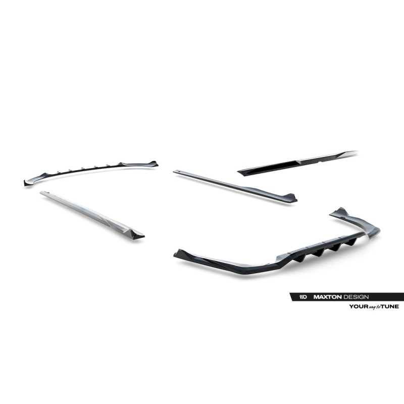 Kit carrosserie Maxton Design Mercedes-Benz Classe E AMG-Line W214 (2023+) : lame avant, bas de caisse, lame arrière, becquet