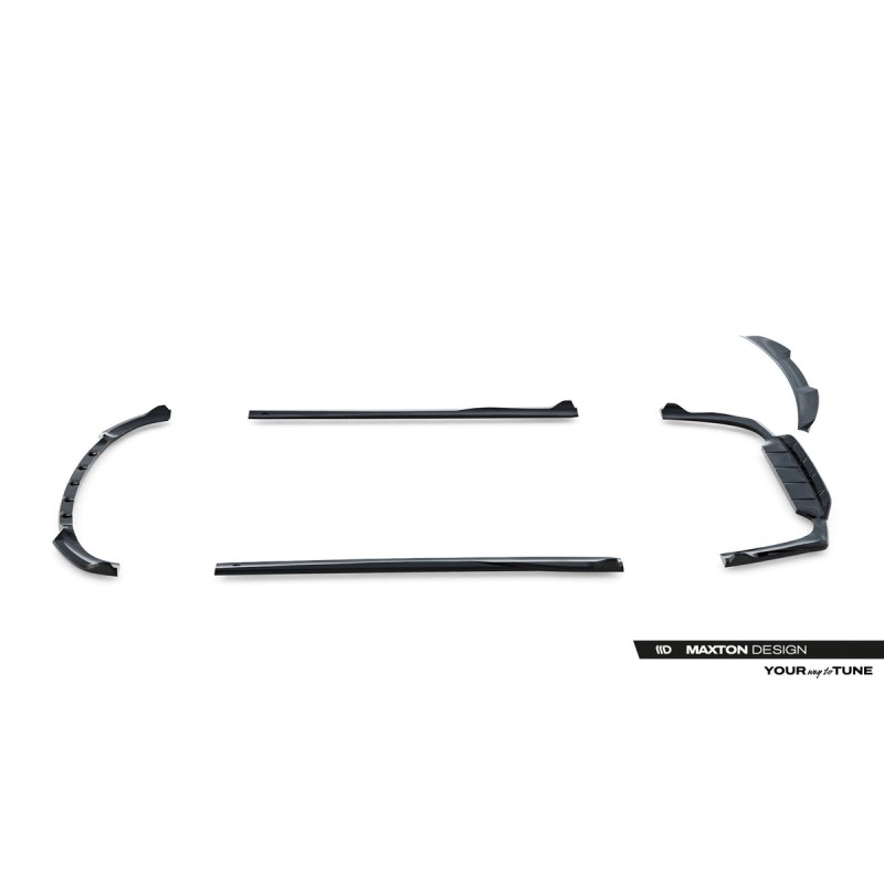 Kit carrosserie Maxton Design Mercedes-Benz Classe E AMG-Line W214 (2023+) : lame avant, bas de caisse, lame arrière, becquet