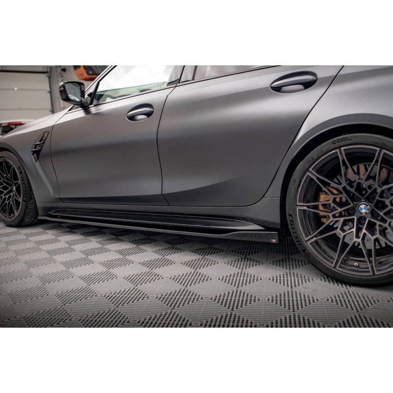 Kit carrosserie Maxton Design BMW M3 Berline G80 (2021+) : lame avant, bas de caisse, lames arrière, becquet