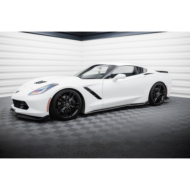 Kit carrosserie Maxton Design Chevrolet Corvette Stingray C7 (2013-2019) : lame avant, bas de caisse, lame arrière