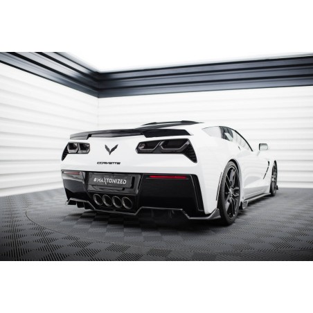 Kit carrosserie Maxton Design Chevrolet Corvette Stingray C7 (2013-2019) : lame avant, bas de caisse, lame arrière